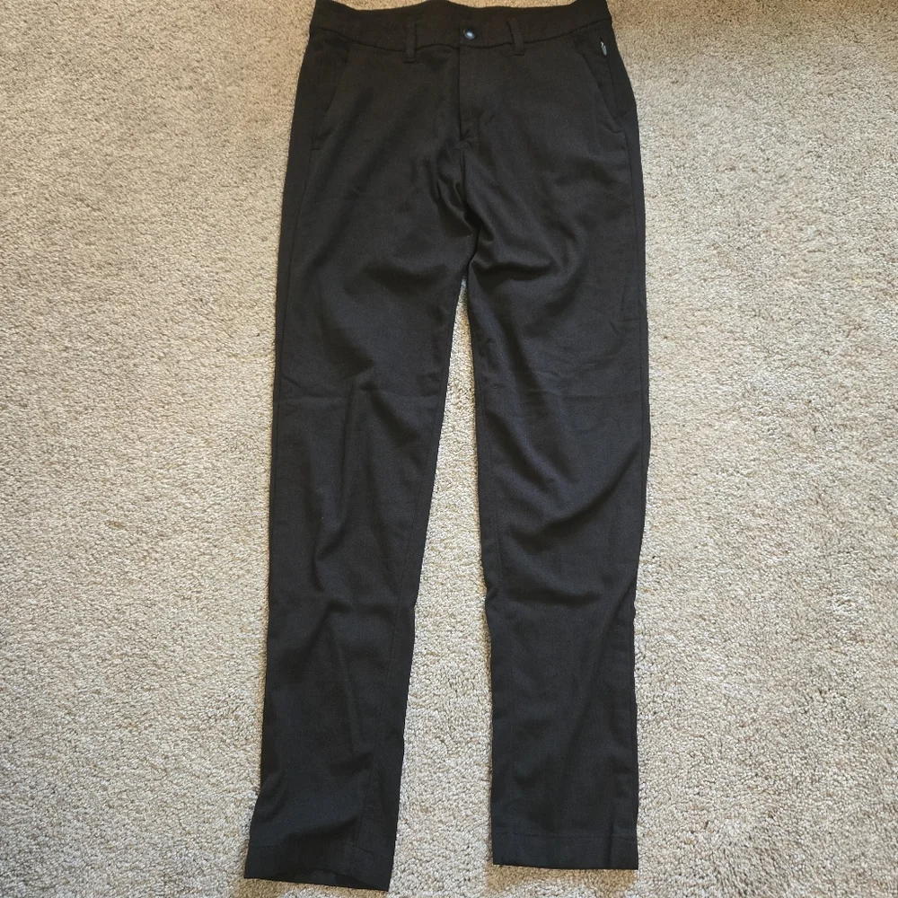 Lululemon Commission Pant Slim Wool Heathered Black Size 30 Mens - Picture 2 of 15